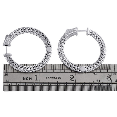 RIESIGE Ohrringe Aus Metall Mit Diamantschliff – 8,5 Cm Durchmesser, Goldfarben, Dünne Reifen
