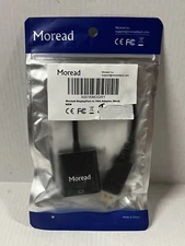 Moread DisplayPort to VGA Adapter - Black, New in unopened package