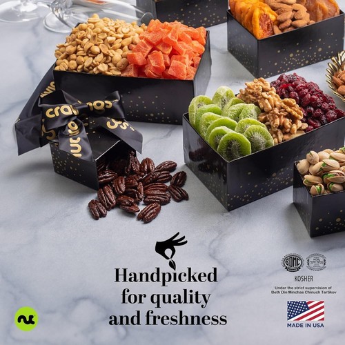 Freshly Picked Gourmet Nuts & Dried Fruits Tower - Perfect Sympathy Gesture - Bild 9 von 9