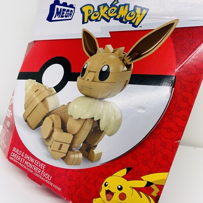 Mega Construx Pokemon BUILD & SHOW EEVEE Action Figure 215 Pcs #HDL84 2022 - NEW