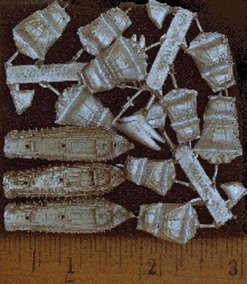 Kit Di Navi Da Guerra Valiant Miniatures #9017 - 120 Ship Of The Line (3 Pezzi) Scala 1:2000