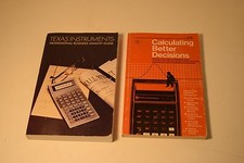 Vtg Lot Of 2 Texas Instruments Calculating Books, 1977/83
