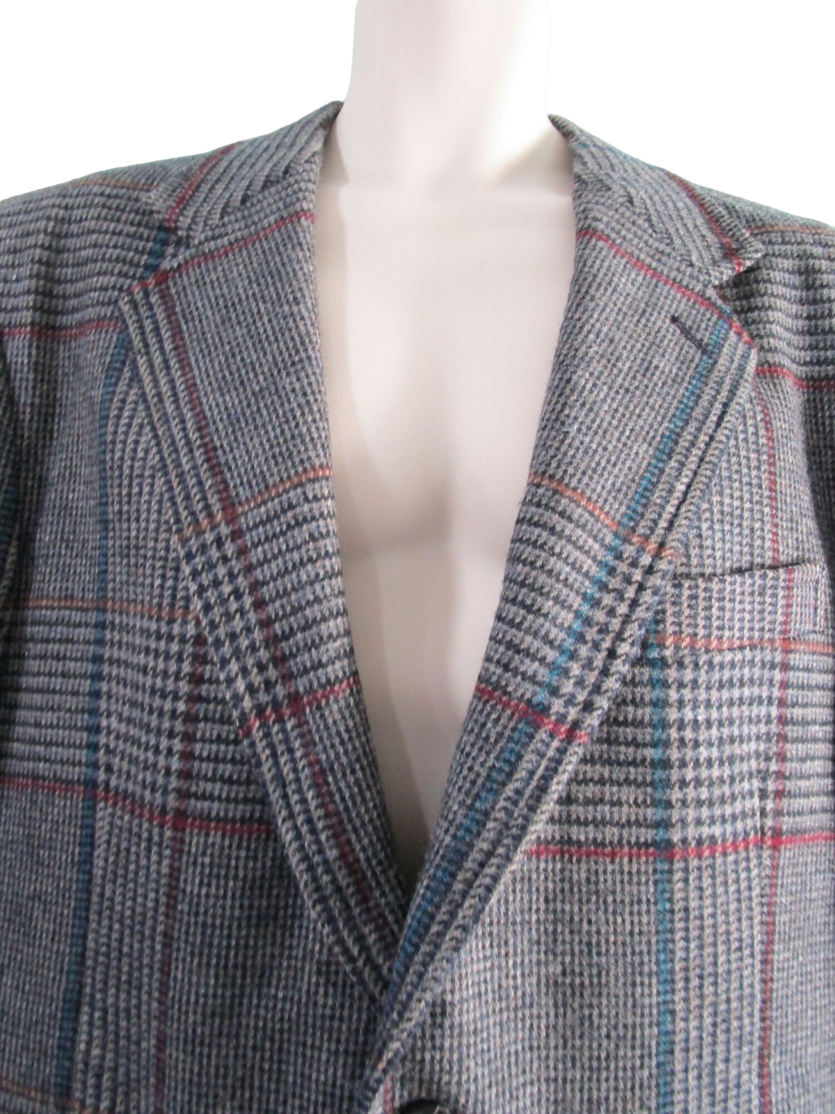 Vintage Pendleton Houndstooth Windowpane Tattersa… - image 2