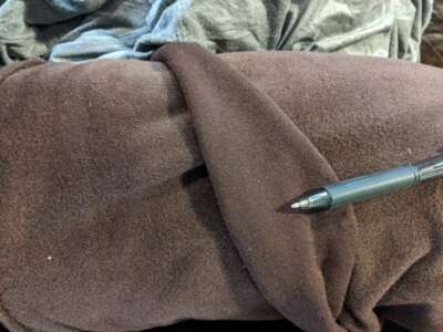 60'' Polartec 100 4-Way Stretch Fleece brown fabric stock b2