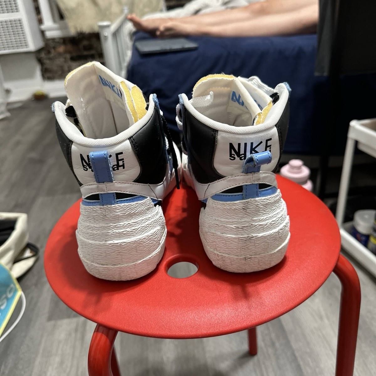 Size 6.5 - Nike sacai x Blazer Mid Black Blue 192502553327| eBay
