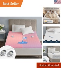 Waterproof Heated Mattress Pad Electric Bed Warmer with 10 Heat Settings