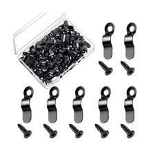 Hotop 50 Sets Metal Picture Frame Turn Buttons Fasteners with Screws, Turn Bu...