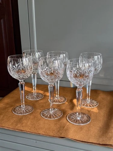 Waterford Lismore Vintage hock wine glasses - 6oz - set of 6 - $20 each