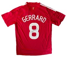 STEVEN GERRARD Rare Hand Signed Retro 2006/07 Liverpool Home Shirt COA