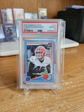 2025 Panini Donruss Optic Carson Schwesinger Rated Rookie Silver Holo Psa 10