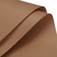 Pearlescent Film Flower Wrapping Paper 22.8x22.8 Inch Caramel Color 10 Pcs