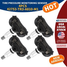 Set of 4 OEM TIRE PRESSURE SENSOR TPMS For Honda Odyssey Civic 42753-TR3-A810-M1