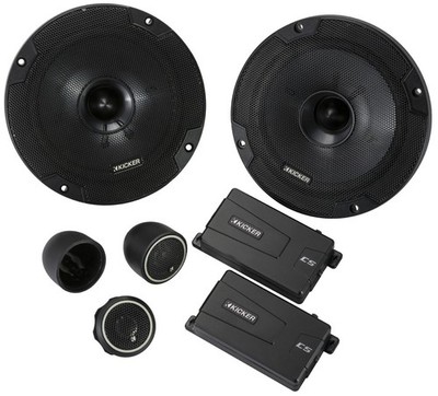 Kicker 46CSS654 Car Audio 6 1/2'' Component Full Range Stereo Speakers Set CSS65