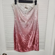 Fashion Nova Ombre Pink Sequin Dress