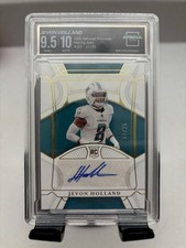 2021 Panini National Treasures Gold Rookie Auto Jevon Holland /25 Arena Club 9.5