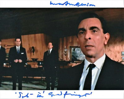 MARTIN BENSON ( )   Original James Bond 007 Autogramm mit COA ~ Goldfinger 1964
