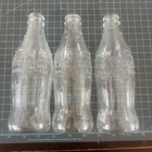 3 Vintage Clear Glass Coca Cola  Coke Bottle 10 oz No Deposit No Refill