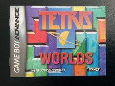 Tetris Worlds GameBoy Advance Instruction Manual Only