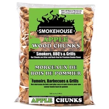 Smokehouse Apple Wood Chips, All Natural for Premium Smoke Flavor, 2 Pounds