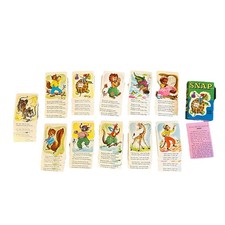 1950s Snap Card Game Whitman 45 Mini Cards Original Box - Near Mint
