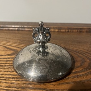 Victorian Silver Plate Lid Pickle Castor Jar