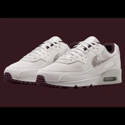 Nike Air Max 90 PRM Sail Burgundy Crush HQ1712-001 Men's Size 9.5 NBY
