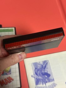 Spider-Man CIB US Version UPC Barcode Sticker Sega Master System SMS Spiderman