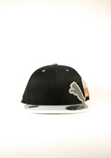 Puma Youth Big Cat Logo Black /Grey White Snapback Golf Cap