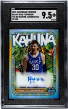 2023-24 Bowman Kyle Filipowski The Big Kahuna Autographed 039/150 SGC 9.5 MINT+