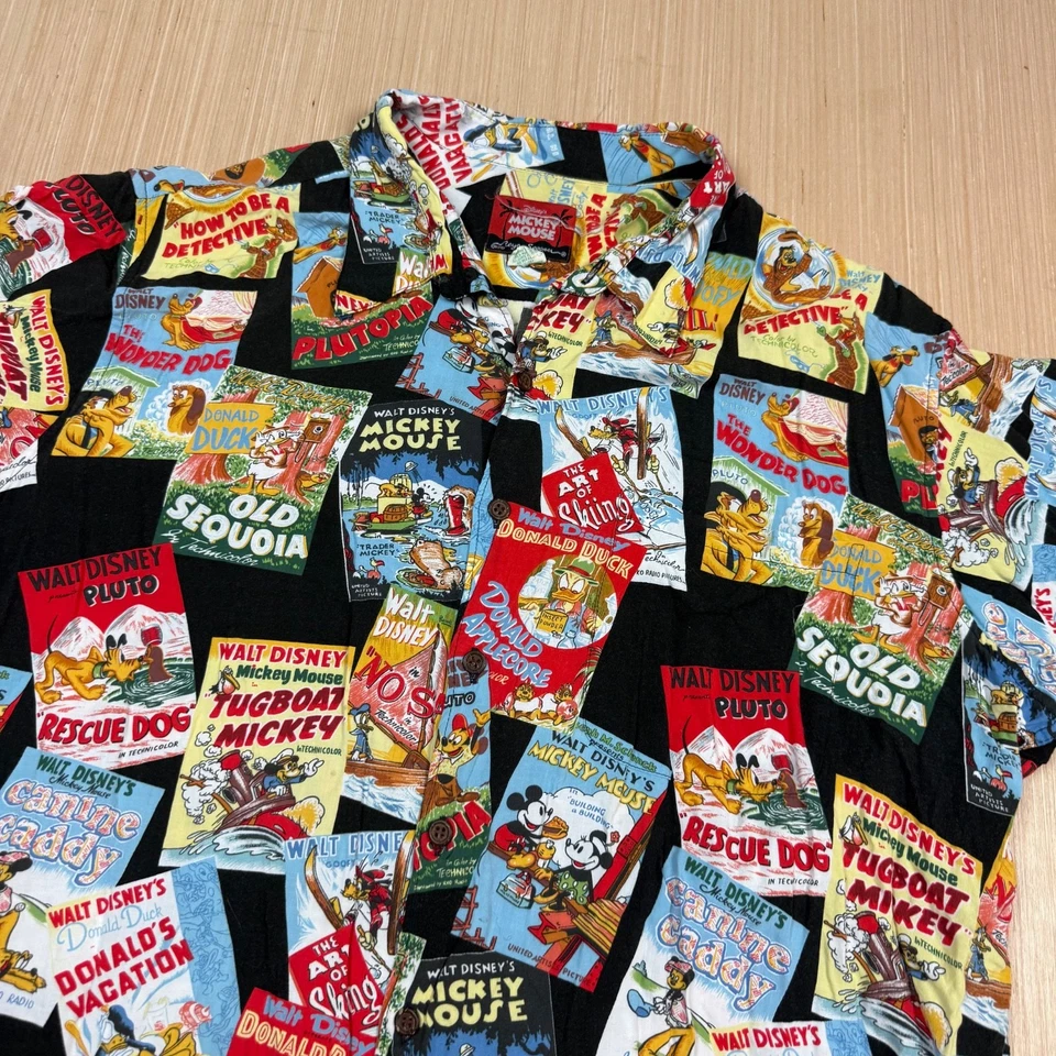 Vintage Reyn Spooner Mickey Mouse Disney Pluto Donald Duck Hawaiian Shirt XXL - Image 2 of 4