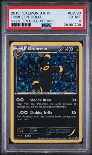 Umbreon B&W #93 2013 Pokemon Black Star Promo PSA 6
