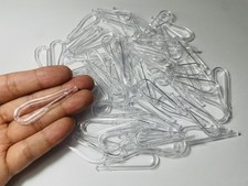 Alligator Clips 160 PCS 1.8inch/45mm Transparent Plastic U Shape Shirt