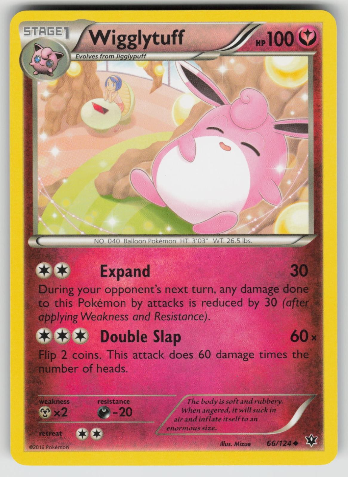 Wigglytuff 66/124 Uncommon Fates Collide Pokemon Near Mint