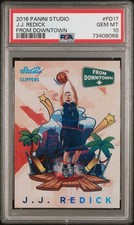 2016-17 Panini Studio #FD17 J.J. Redick From Downtown SSP CASE HIT PSA 10