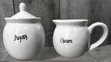 Rae Dunn Cursive Cream Sugar Set Artisan Collection