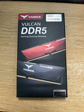 Image of TEAMGROUP T-FORCE Vulcan DDR5 6000MHz 32GB (2x16GB) Gaming PC RAM Black