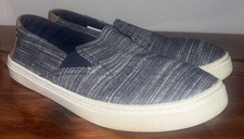 TOMS Blue Slip On Shoes Youth Size 6