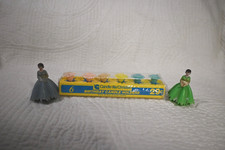 set of 2 Vintage Cake Toppers with Candle holders