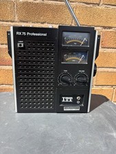 Vintage ITT  RX 75 Professional Radio  1970?s Working (9A365)
