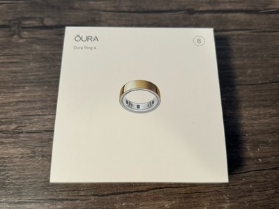 Oura Ring 4 Smart Ring Activity Tracker SIZE 8 GOLD (JJZ90-54216-08) NEW SEALED