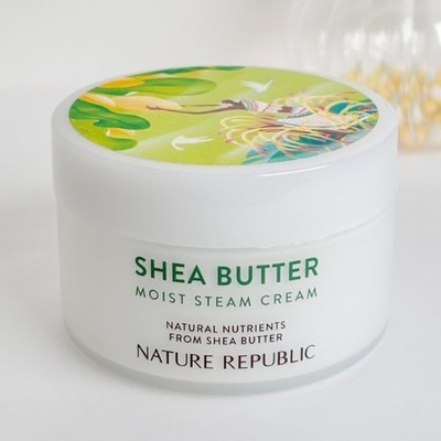 NATURE REPUBLIC Shea Butter Moist Steam Cream 100ml Moisturizing K-Beauty NEU