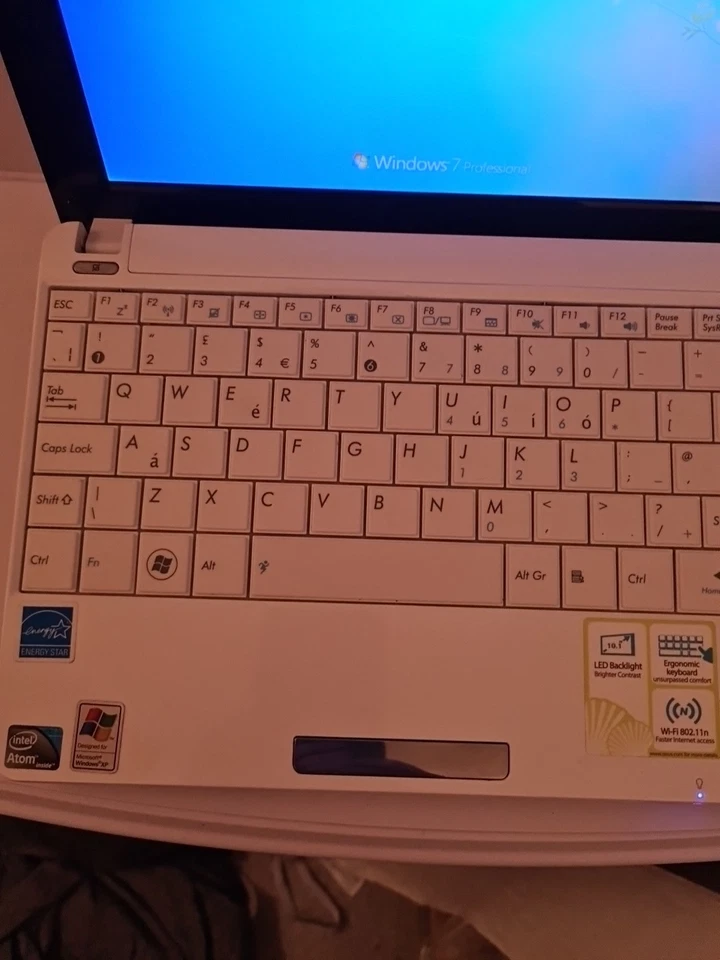 Asus EEE PC 1005HA BLK-083X 08G2005HA12Q White Netbook 10.1" 1GB 160GB Seagate - Image 2 of 4