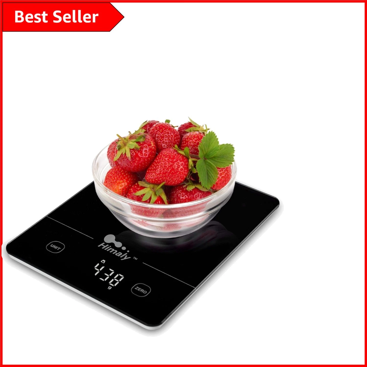Elegant Digital Kitchen Scale with Tare Function - 5kg Capacity & LCD Display