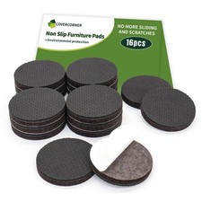 Non Slip Furniture Pads 16 PCS 2'' Round - Anti Slip Furniture Pads - Self Ad...