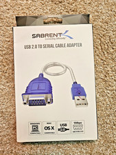 Sabrent USB 2.0 to Serial 9-Pin DB-9 RS-232 Converter Cable   CB-DB9P   NEW