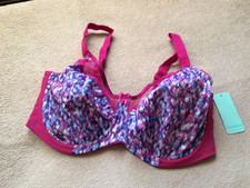 Goddess 36H Kayla Plum Shimmer Underwire Bra Style 6162 NWT