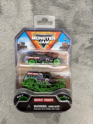 Monster Jam Series 5 Grave Digger Monster Truck and Race Car New Sealed