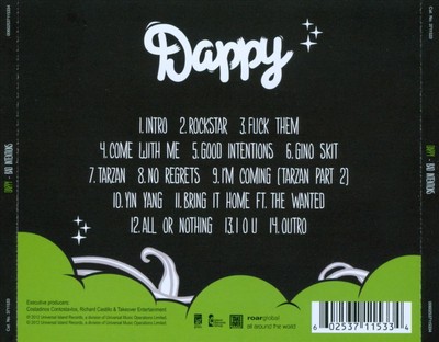 DAPPY - BAD INTENTIONS NEW CD