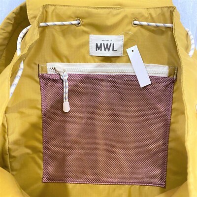 Madewell Resourced Ripstop Nylon Backpack NE415 Large Toffee Yellow NWT Madewell Resourced Ripstop Nylon Backpack NE415 Large Toffee  main image 3