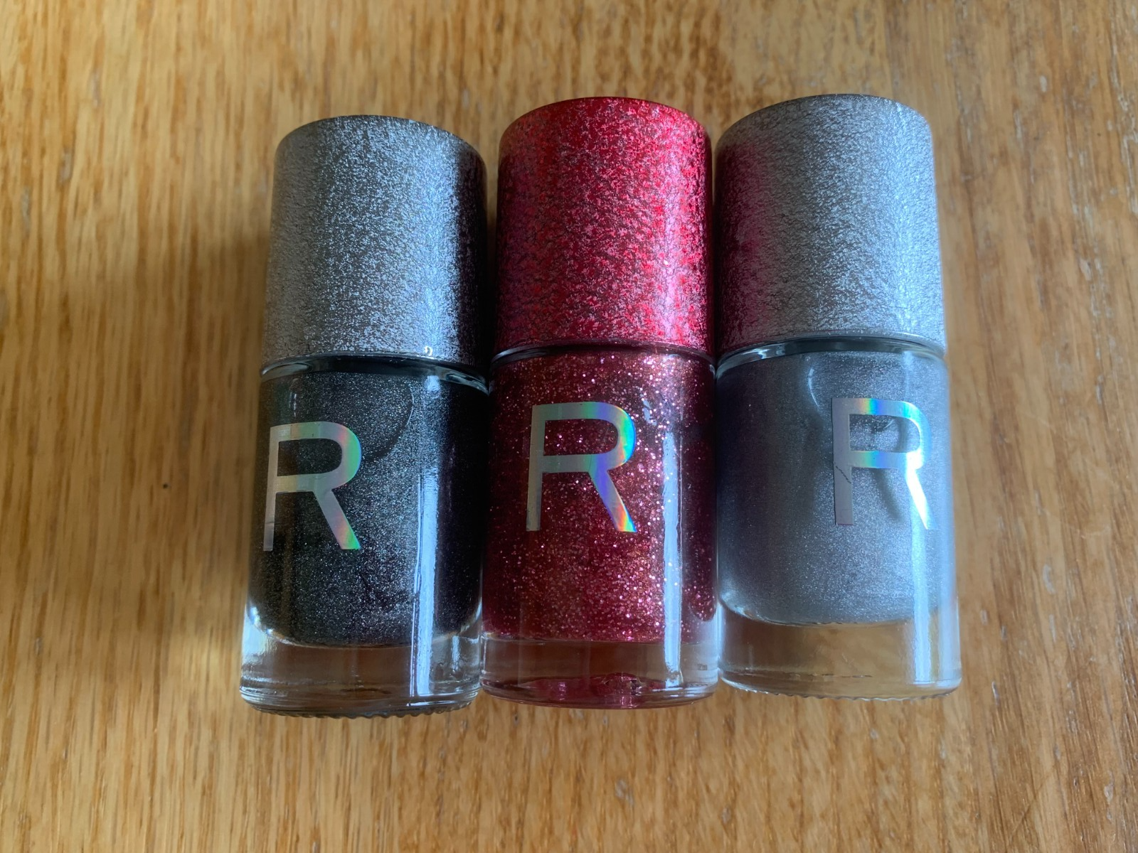 X3 Brand New REVOLUTION VEGAN Nail Polish 10ml TRIO- Galactic,Lunar,Aura
